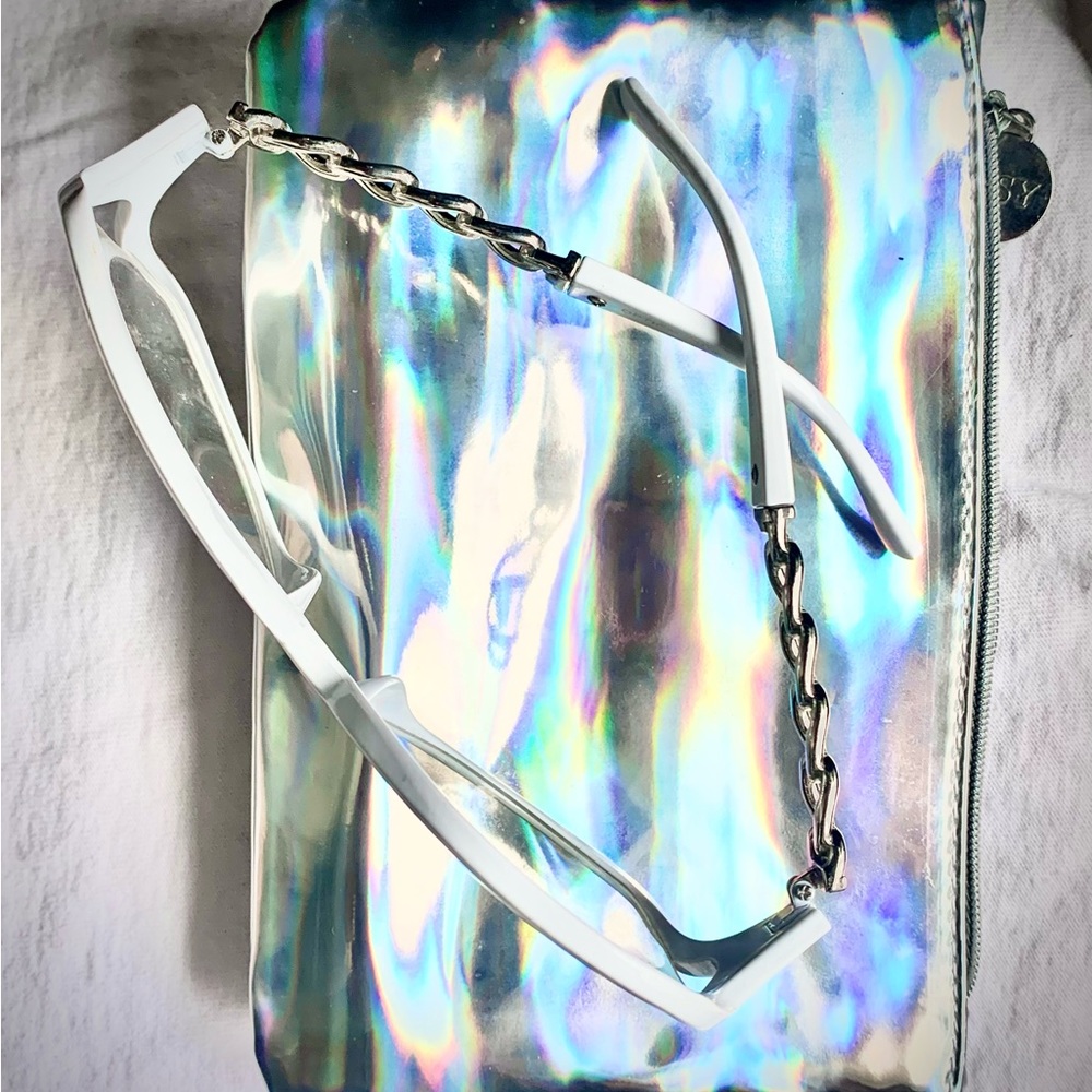 🌈Ipsy Reflective Zip Purse & 👓Accessory White Rope Glasses Set - Picture 5 of 9
